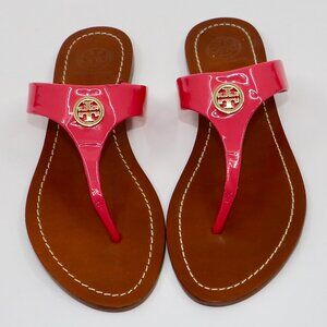 Tory Burch Cameron Pink Patent Sandal 7